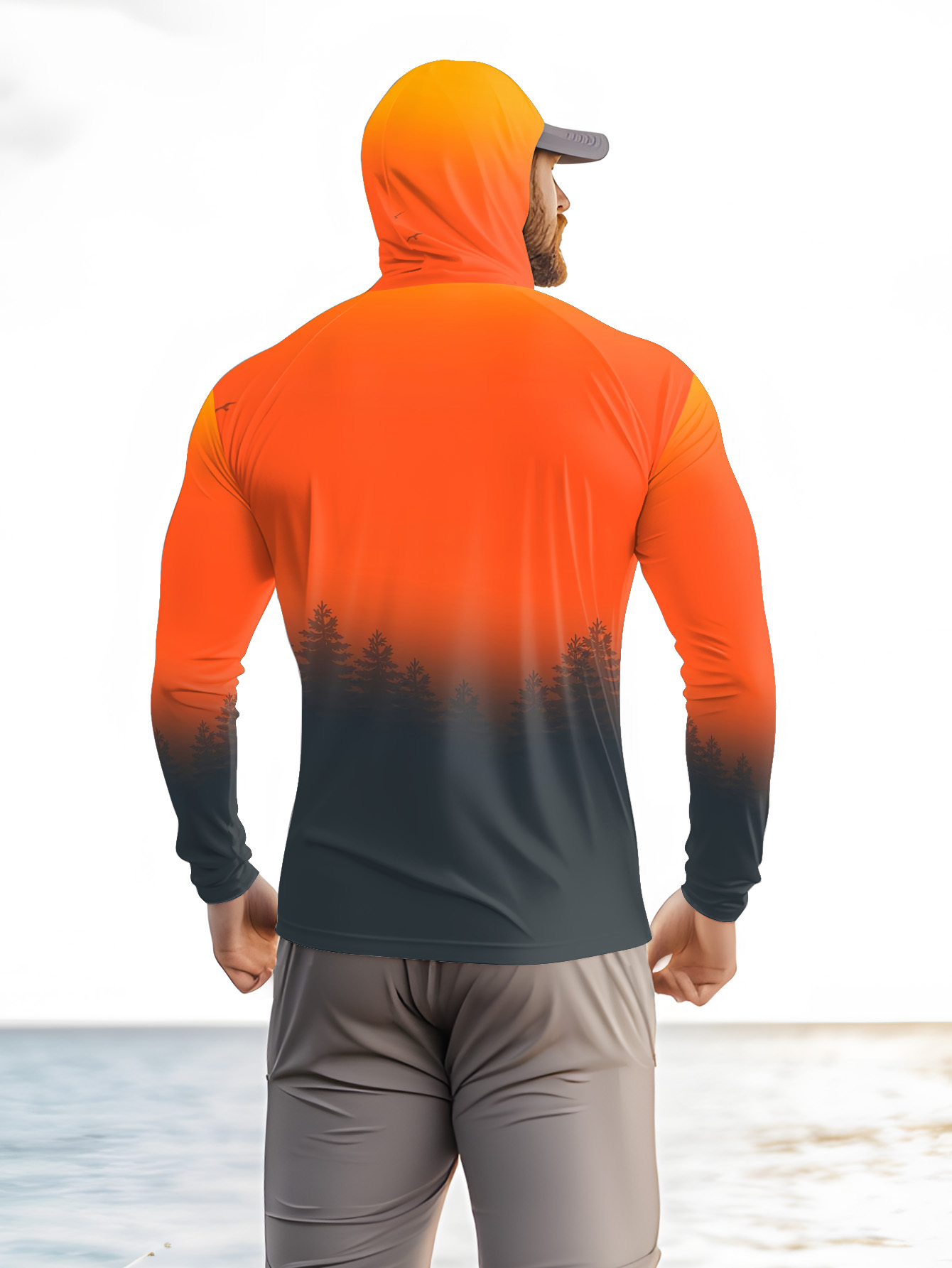 Мужская толстовка с градиентны – обзор и цена Fishing Hoodie