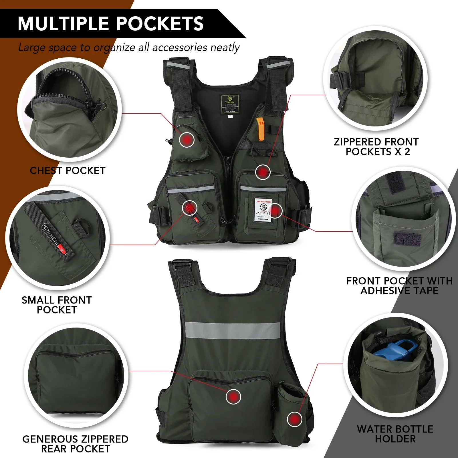 Спасательный жилет для взрослы – обзор и цена Fishing Jacket Waterproof